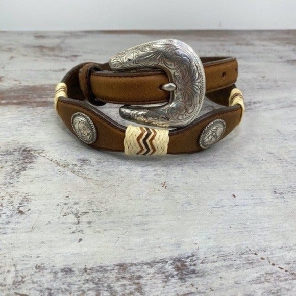 Tony Lama Accessories - Vintage Tony Lama leather Belt size 28 s